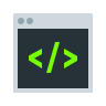 code flat icon