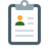 cv flat icon
